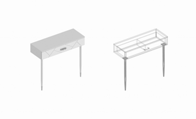 Консоль с ящиком «Сандра» 1000х380х900 - фото товара №1